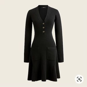 NWOT J. Crew A-line merino wool sweater dress